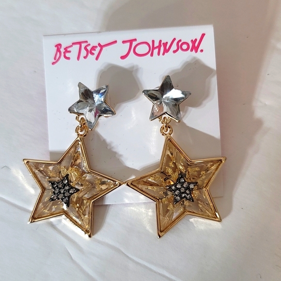 Betsey Johnson Celestial Drop Earrings - Picture 6 of 6